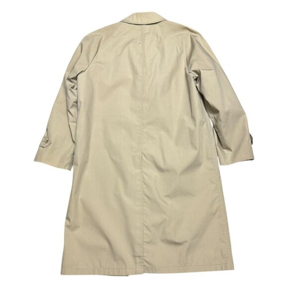 LONDON FOG Vintage Retro 90s Long Trench Business Casual Coat Mens 40R (Large) - Picture 2 of 8